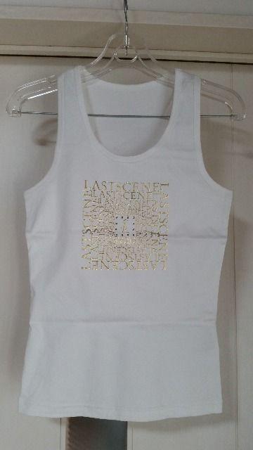未使用 ラストシーン ラインストーン付きタンクトップ シルバー&ゴールド 2枚セット 白 < 女性ファッション  未使用 ラストシーン ラインストーン付きタンクトップ シルバー&ゴールド 2枚セット 白 < 女性ファッションの