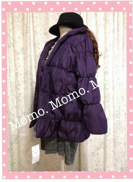 新品 M〜大きいサイズLL 位 パープル色 中綿綿入りジャンパー < 女性ファッション  新品 M〜大きいサイズLL 位 パープル色 中綿綿入りジャンパー  < 女性ファッションの