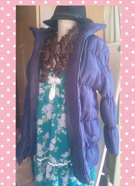 新品 M〜大きいサイズLL 位 パープル色 中綿綿入りジャンパー < 女性ファッション  新品 M〜大きいサイズLL 位 パープル色 中綿綿入りジャンパー < 女性ファッションの