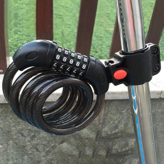 自転車ロック バイク ダイヤルロック ワイヤーロック120p < レジャー/スポーツ  自転車ロック バイク ダイヤルロック ワイヤーロック120p < レジャー/スポーツの