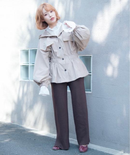 定価3,850円●2weyウエストシェイプサファリシャツ ジャケット●ベージュ●VANNIE Uヴァニーユー●スプリングコート < 女性ファッション  定価3,850円●2weyウエストシェイプサファリシャツ ジャケット●ベージュ●VANNIE Uヴァニーユー●スプリングコート < 女性ファッションの