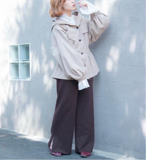 定価3,850円●2weyウエストシェイプサファリシャツ ジャケット●ベージュ●VANNIE Uヴァニーユー●スプリングコート < 女性ファッション  定価3,850円●2weyウエストシェイプサファリシャツ ジャケット●ベージュ●VANNIE Uヴァニーユー●スプリングコート < 女性ファッションの