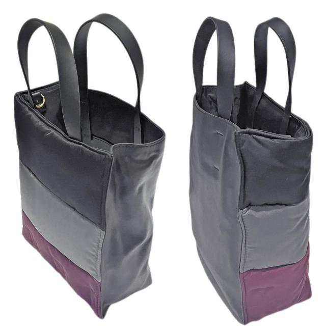 新品マルニMARNI男女兼用キルティングトートバッグ黒×ホ < ブランド 新品マルニMARNI男女兼用キルティングトートバッグ黒×ホ < ブランドの