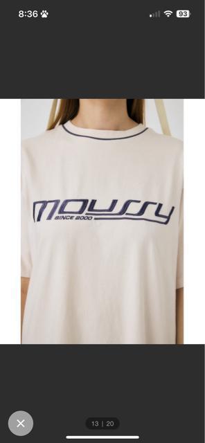 マウジー ★MOUSSY SPORTY LOGO Tシャツ(オフホワイト) < ブランド マウジー ★MOUSSY SPORTY LOGO Tシャツ(オフホワイト) < ブランドの