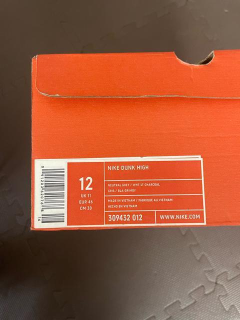 Vi@Nike Dunk High Neutral Grey/White iCL@_NnC@O[/zCg@30cm  uh 