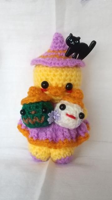 ハロウィン魔女ハットちょっとメタボひよ編みぐるみ < ペット/手芸/園芸  ハロウィン魔女ハットちょっとメタボひよ編みぐるみ  < ペット/手芸/園芸の
