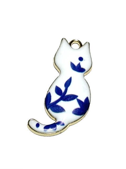 1149 白青 後ろ姿の猫ちゃんシリーズ 1個 プリントパーツ アクセサリーチャーム ハンドメイド材料 ねこネコ < 女性ファッション 1149 白青 後ろ姿の猫ちゃんシリーズ 1個 プリントパーツ アクセサリーチャーム ハンドメイド材料 ねこネコ < 女性ファッションの