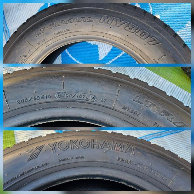 �o���a!!���g�p�i  205/65R16 109/107N LT YOKOHAMA LT RADIAL MY807 �ă^�C �� ������/�o�C�N