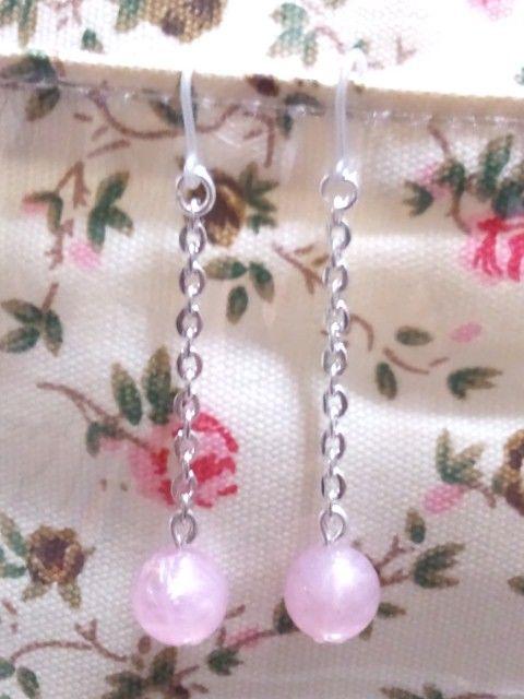 シンプルニッケルゆらゆらチェコパール樹脂フック☆ < 女性アクセサリー/時計  シンプルニッケルゆらゆらチェコパール樹脂フック☆ < 女性アクセサリー/時計の