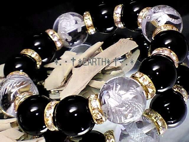 天然石★16ミリ銀彫四神獣水晶14ミリ黒瑪瑙AAAオラオラ数珠 < 男性アクセサリー/時計 天然石★16ミリ銀彫四神獣水晶14ミリ黒瑪瑙AAAオラオラ数珠 < 男性アクセサリー/時計の