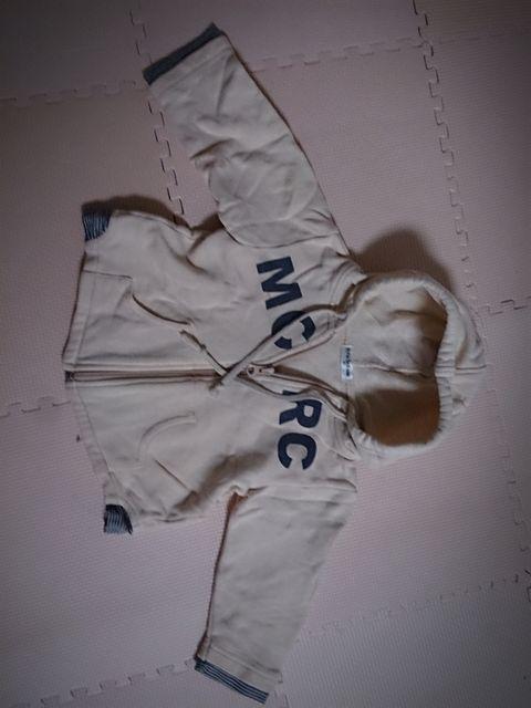 80 ELFIN DOLL ベージュのパーカー < キッズ/ベビー  80 ELFIN DOLL ベージュのパーカー  < キッズ/ベビーの