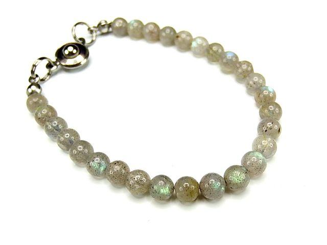 AAAAラブラドライトブレスレット5mm小玉透明天然石ニューホック < 女性アクセサリー/時計  AAAAラブラドライトブレスレット5mm小玉透明天然石ニューホック  < 女性アクセサリー/時計の