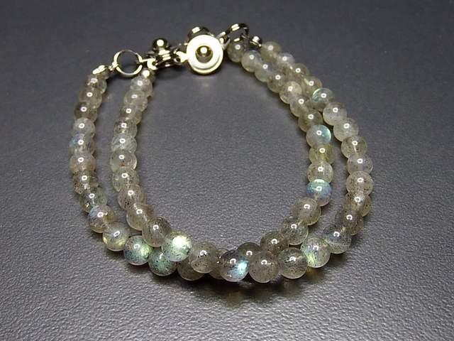 AAAAラブラドライトブレスレット5mm小玉透明天然石ニューホック < 女性アクセサリー/時計  AAAAラブラドライトブレスレット5mm小玉透明天然石ニューホック < 女性アクセサリー/時計の