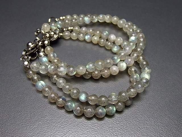 AAAAラブラドライトブレスレット5mm小玉透明天然石ニューホック < 女性アクセサリー/時計  AAAAラブラドライトブレスレット5mm小玉透明天然石ニューホック < 女性アクセサリー/時計の