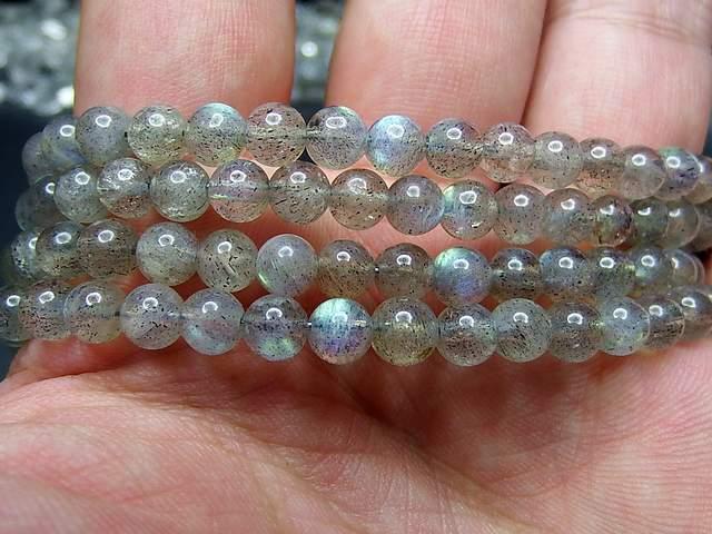 AAAAラブラドライトブレスレット5mm小玉透明天然石ニューホック < 女性アクセサリー/時計  AAAAラブラドライトブレスレット5mm小玉透明天然石ニューホック < 女性アクセサリー/時計の