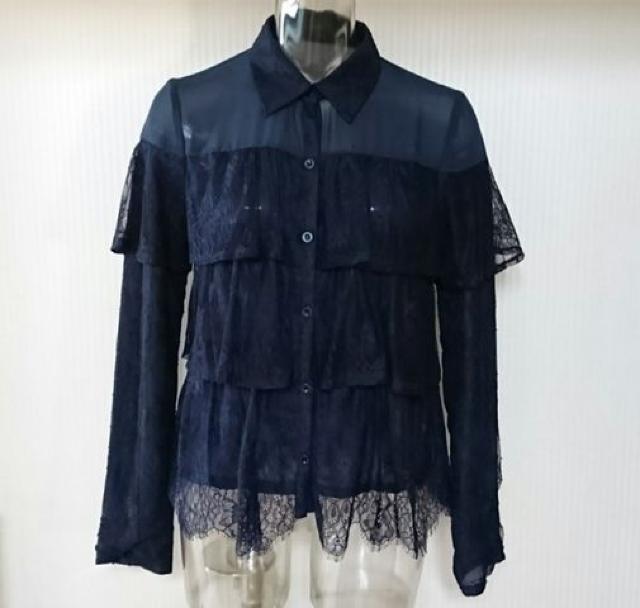 リエンダ★レース フリル シフォン ブラウス < ブランド リエンダ★レース フリル シフォン ブラウス < ブランドの