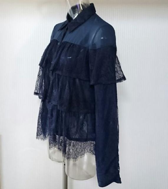 リエンダ★レース フリル シフォン ブラウス < ブランド リエンダ★レース フリル シフォン ブラウス < ブランドの