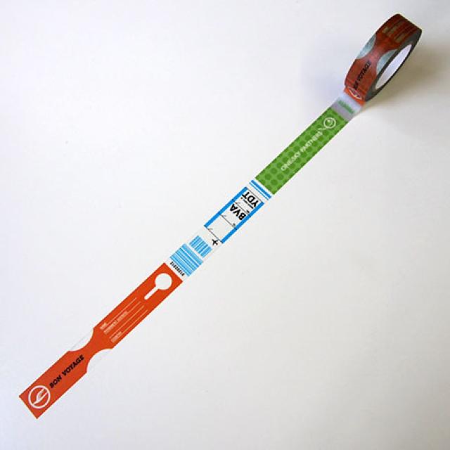 No.8 CAFE BON VOYAGE オリジナルマスキングテープ DEPARTURE /エアラインのタグ 3レターコード < インテリア/ライフ  No.8 CAFE BON VOYAGE オリジナルマスキングテープ DEPARTURE /エアラインのタグ 3レターコード  < インテリア/ライフの