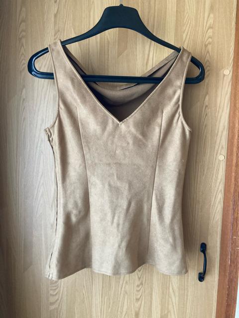 2057.ラストシーン☆柔らかスエード風☆セットアップスーツ☆茶系/キャメル☆サイズM < 女性ファッション  2057.ラストシーン☆柔らかスエード風☆セットアップスーツ☆茶系/キャメル☆サイズM < 女性ファッションの