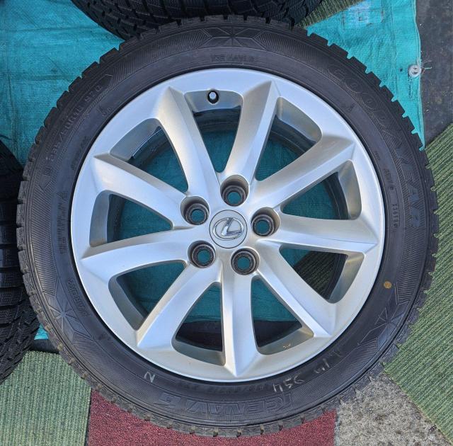 レクサスLS LS600h LS600 LS460 純正ホイール18インチ7.5J+32 PCD120スタッドレスタイヤ付き4本 < 自動車/バイク レクサスLS LS600h LS600 LS460 純正ホイール18インチ7.5J+32 PCD120スタッドレスタイヤ付き4本 < 自動車/バイク