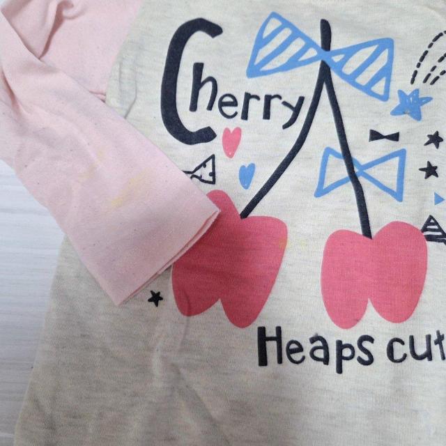 �󂠂� �`�F���[�ƃ��{���̃v�����g�����킢������T�V���c �T�C�Y90 �������� �� �L�b�Y/�x�r�[�� 