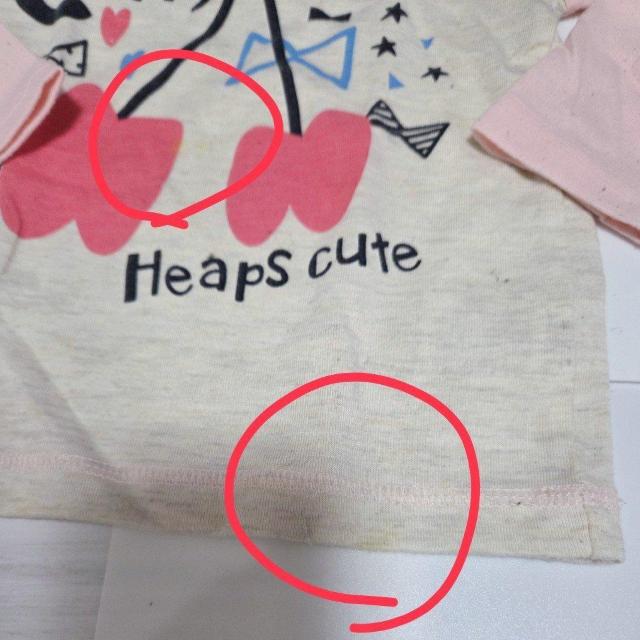 �󂠂� �`�F���[�ƃ��{���̃v�����g�����킢������T�V���c �T�C�Y90 �������� �� �L�b�Y/�x�r�[�� 