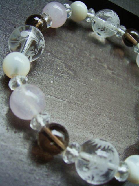 龍彫水晶x紅水晶xマザーオブパールx茶水晶 < 男性アクセサリー/時計 龍彫水晶x紅水晶xマザーオブパールx茶水晶 < 男性アクセサリー/時計の