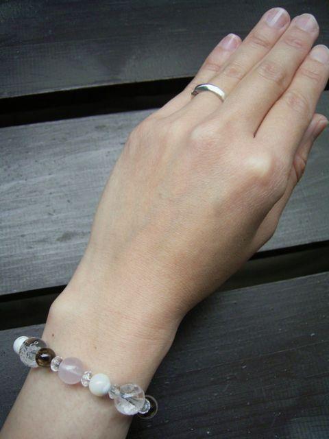 龍彫水晶x紅水晶xマザーオブパールx茶水晶 < 男性アクセサリー/時計 龍彫水晶x紅水晶xマザーオブパールx茶水晶 < 男性アクセサリー/時計の