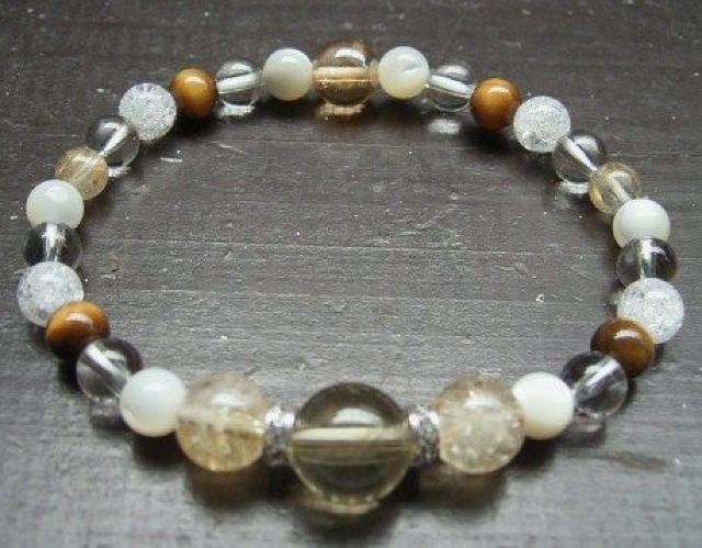 金運☆黄水晶xルチルクォーツxゴールデンオーラxタイガーアイ < 男性アクセサリー/時計 金運☆黄水晶xルチルクォーツxゴールデンオーラxタイガーアイ < 男性アクセサリー/時計の