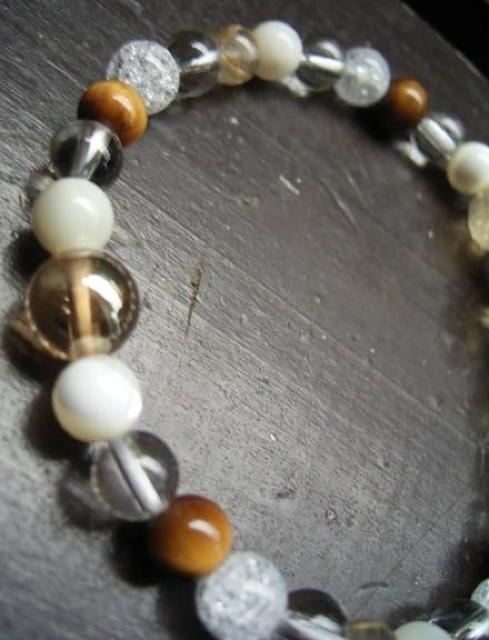 金運☆黄水晶xルチルクォーツxゴールデンオーラxタイガーアイ < 男性アクセサリー/時計 金運☆黄水晶xルチルクォーツxゴールデンオーラxタイガーアイ < 男性アクセサリー/時計の