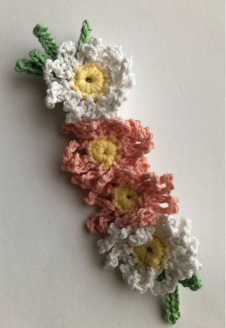 ハンドメイド バレッタ マーガレットの集い♪ コットン ガーリー < 女性ファッション  ハンドメイド バレッタ マーガレットの集い♪ コットン ガーリー < 女性ファッションの