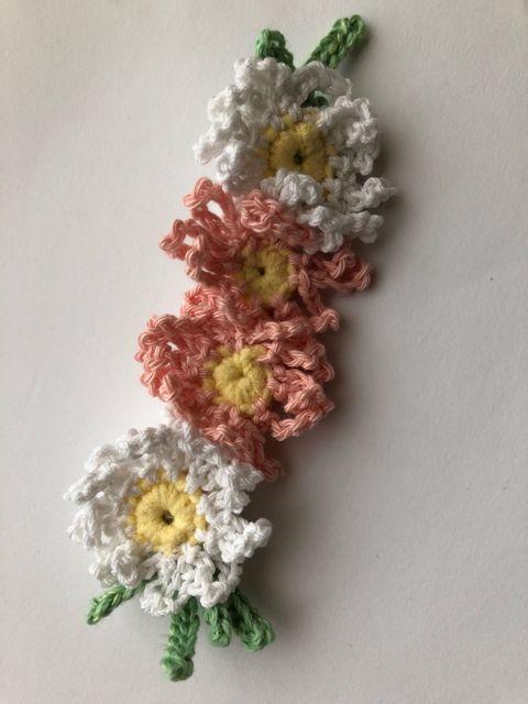 ハンドメイド バレッタ マーガレットの集い♪ コットン ガーリー < 女性ファッション  ハンドメイド バレッタ マーガレットの集い♪ コットン ガーリー < 女性ファッションの