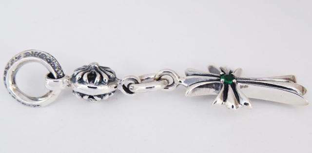 1クロスボール&クロスペンダント エメラルド シルバー925 < 男性アクセサリー/時計  1クロスボール&クロスペンダント エメラルド シルバー925 < 男性アクセサリー/時計の