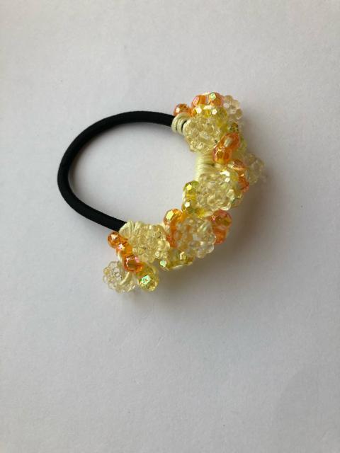 ハンドメイド ヘアゴム こんぺいとう&キラキラビーズ盛り盛り < 女性ファッション  ハンドメイド ヘアゴム こんぺいとう&キラキラビーズ盛り盛り < 女性ファッションの