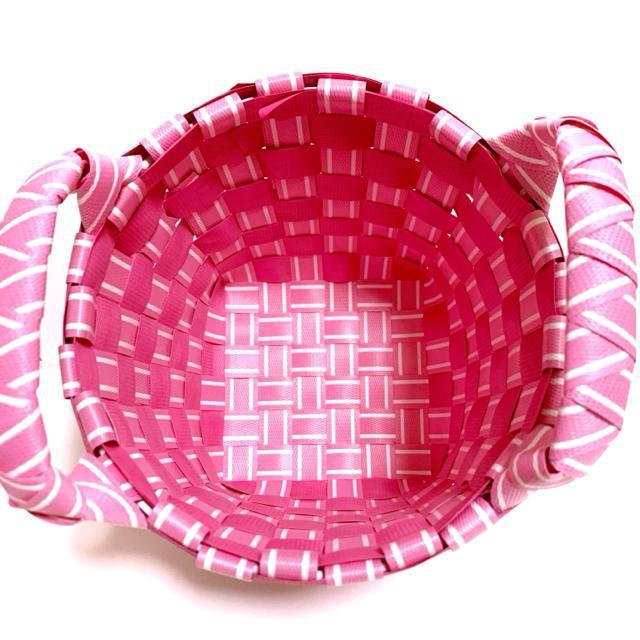 【美品】クラフトテープ バスケット/カゴ/ピンク/高さ12cm < インテリア/ライフ 【美品】クラフトテープ バスケット/カゴ/ピンク/高さ12cm < インテリア/ライフの