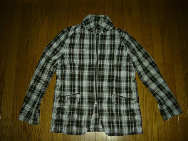 SOPHNET. ソフネット チェック ジップ シャツ ジャケット S 薄手 クールマックス riri < ブランド  SOPHNET. ソフネット チェック ジップ シャツ ジャケット S 薄手 クールマックス riri  < ブランドの