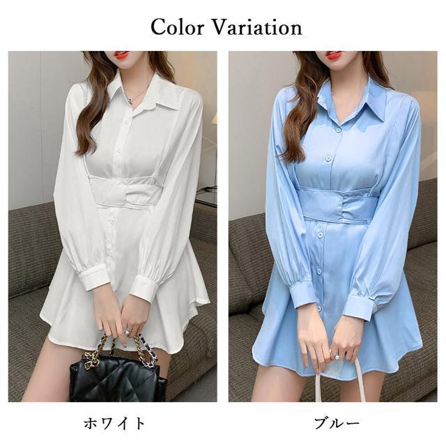 送料無料 新品 ウエストマーク チュニックブラウス 無地 < 女性ファッション  送料無料 新品 ウエストマーク チュニックブラウス 無地 < 女性ファッションの