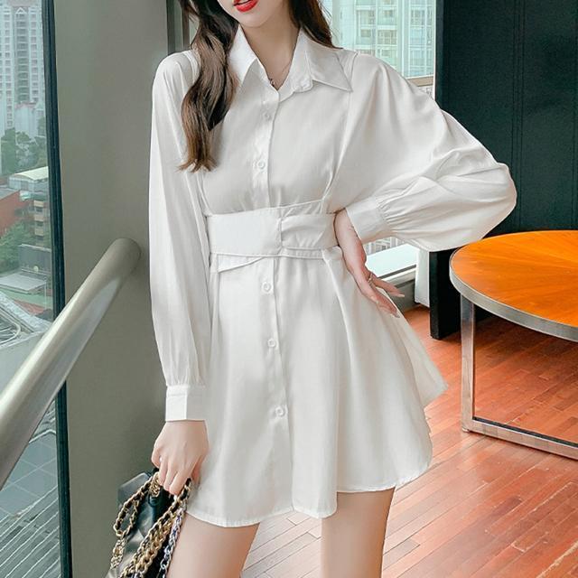 送料無料 新品 ウエストマーク チュニックブラウス 無地 < 女性ファッション  送料無料 新品 ウエストマーク チュニックブラウス 無地 < 女性ファッションの