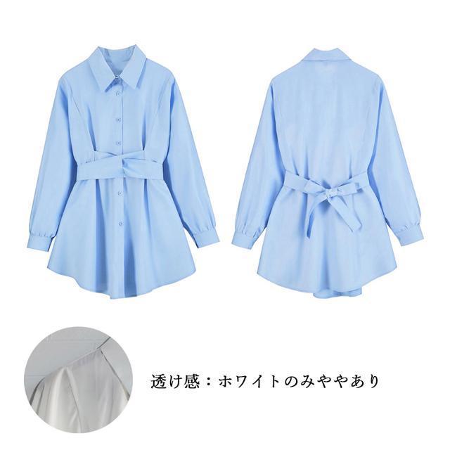 送料無料 新品 ウエストマーク チュニックブラウス 無地 < 女性ファッション  送料無料 新品 ウエストマーク チュニックブラウス 無地 < 女性ファッションの