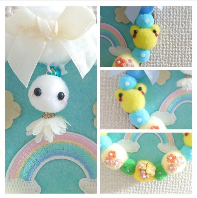 ハンドメイド♪ポンポン季節飾り『雨上がりの空に』 < ペット/手芸/園芸 ハンドメイド♪ポンポン季節飾り『雨上がりの空に』 < ペット/手芸/園芸の
