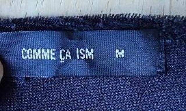 ◆COMME CA ISM  コムサイズム/レース入り デザイントップス 長袖 ベロア/ブラック/サイズM < 女性ファッション  ◆COMME CA ISM  コムサイズム/レース入り デザイントップス 長袖 ベロア/ブラック/サイズM < 女性ファッションの