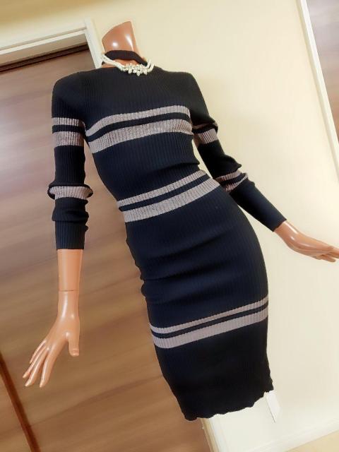 新品★フリー★ANAP★ブラック×モカブラウン★リブニットワンピース★ < ブランド  新品★フリー★ANAP★ブラック×モカブラウン★リブニットワンピース★ < ブランドの