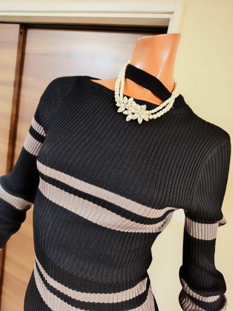 新品★フリー★ANAP★ブラック×モカブラウン★リブニットワンピース★ < ブランド  新品★フリー★ANAP★ブラック×モカブラウン★リブニットワンピース★ < ブランドの