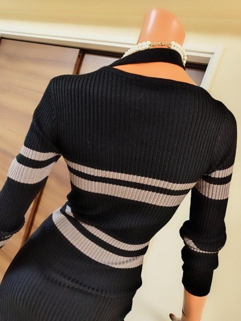 新品★フリー★ANAP★ブラック×モカブラウン★リブニットワンピース★ < ブランド  新品★フリー★ANAP★ブラック×モカブラウン★リブニットワンピース★ < ブランドの