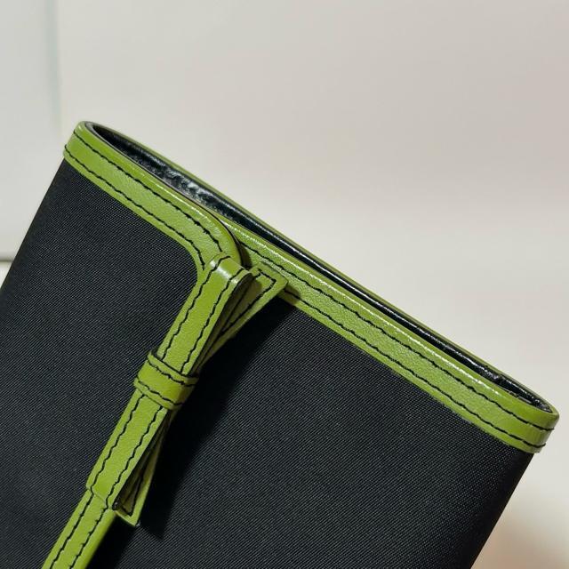 美品 PRADA プラダ テスートナイロン レザー リボン 三つ折り 財布 札入れ 小銭入れ カード入れ ブラック < ブランド 美品 PRADA プラダ テスートナイロン レザー リボン 三つ折り 財布 札入れ 小銭入れ カード入れ ブラック < ブランドの