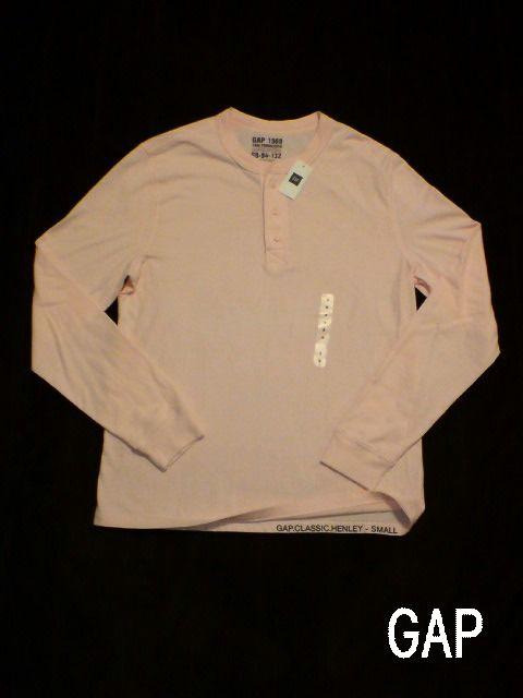 □GAP/ギャップ ヘンリー ロング Tシャツ/ピンク・メンズ☆新品/サーフ < ブランド □GAP/ギャップ ヘンリー ロング Tシャツ/ピンク・メンズ☆新品/サーフ < ブランドの