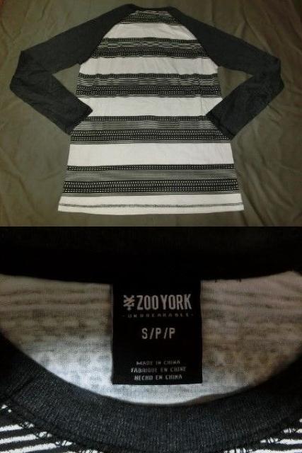 アメカジ【ZOOYORK】 ボーダー柄ロングT US S < 男性ファッション  アメカジ【ZOOYORK】 ボーダー柄ロングT US S < 男性ファッションの