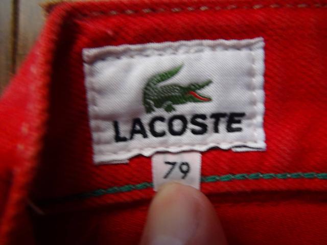 ラコステの赤のジーパン(79)日本製!。 < ブランド ラコステの赤のジーパン(79)日本製!。 < ブランドの