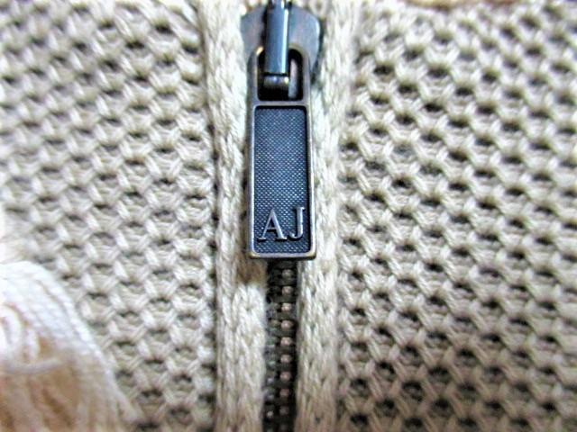 ☆アルマーニジーンズ バック ロゴ ダブルジップ ニット パーカー/メンズ/S☆新品 < ブランド  ☆アルマーニジーンズ バック ロゴ ダブルジップ ニット パーカー/メンズ/S☆新品 < ブランドの