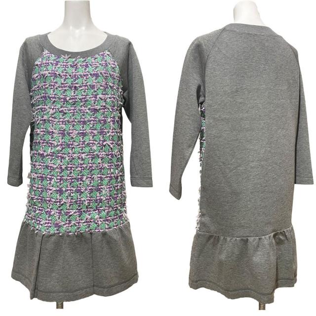 新品モスキーノMOSCHINOツイード&スウェットワンピース グ < ブランド 新品モスキーノMOSCHINOツイード&スウェットワンピース グ < ブランドの